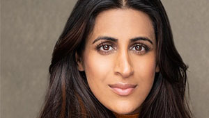 Photograph of Sejal Keshwala on a grey background